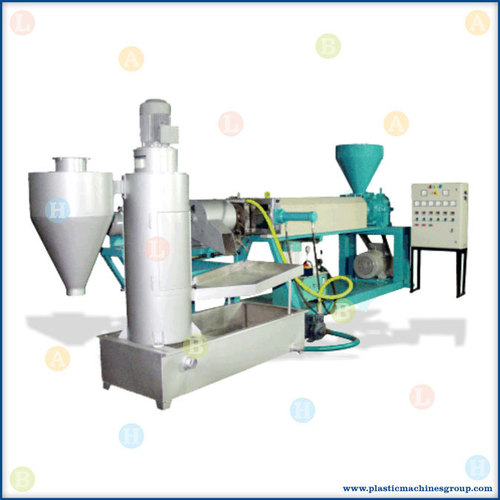 Recycle Plastic Water Cooled Extruder with Die Face Cutter