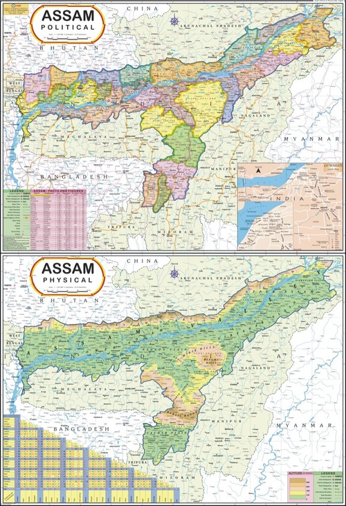 Assam Political Map