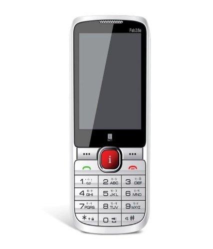 iBall Fab2.6a White + Red Mobile Phone 
