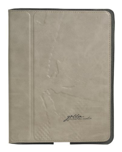 Golla Perilla Slim Folder Case for iPad 2/3 & Tablet (Cold Beige)