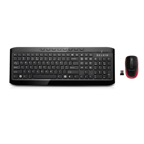 Belkin C800 F5Z0322au Ultimate Wireless Keyboard with Optical Mouse (Black)