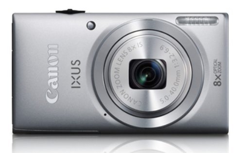 Canon IXUS 132 16MP Point-and-Shoot Digital Camera (Silver) with 4GB SD Card, Camera Case 