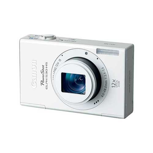 Canon IXUS 510 HS 10.1MP Point-and-Shoot Digital Camera (White) with 4GB SD Card, Camera Case