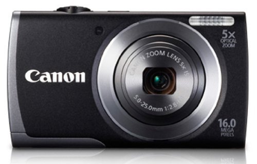 Canon PowerShot A3500 16MP Point-and-Shoot Digital Camera (Silver) with 4GB SD Card, Camera Case