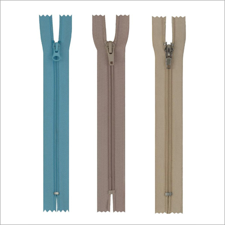 Nylon Zipper - High-Grade Nylon, Small & Medium & Large Sizes, Blue & Light Brown & Cream Colors - Smooth Texture, Fine Finish, High Strength, Durable for Garments