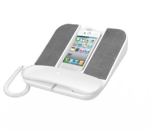 Cygnett Speak-Up Telephone Speaker for iPhone/Smartphones (White/Grey)