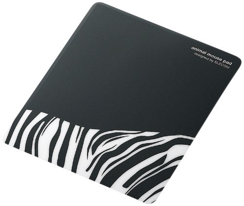 Elecom MP-111A Zebra Mousepad (Black)