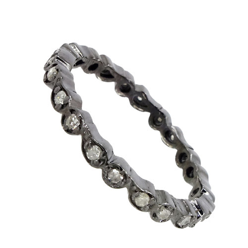 Silver Diamond Ring Jewelry