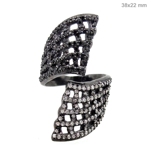 Silver Diamond Ring Fashion Jewelry