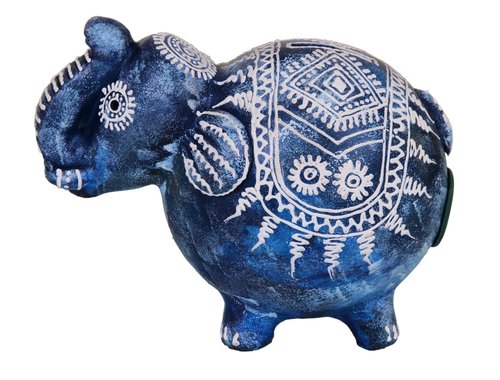 Teracotta Elephant Money Piggy Bank 