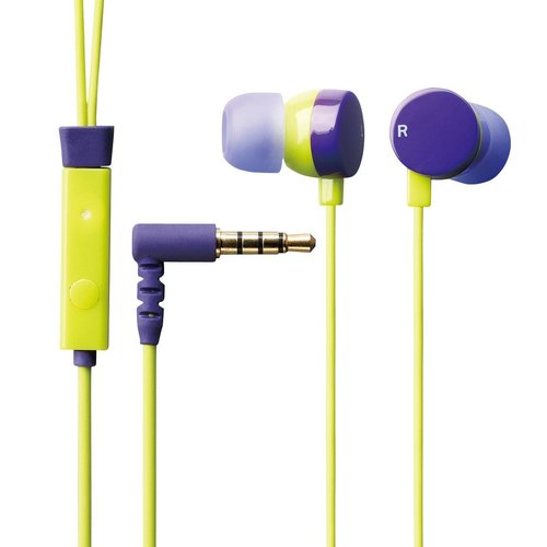 Elecom EHP-IPIN105GPU Canal In-Ear Headphone with Mic for Smartphone