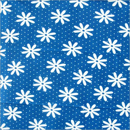 Blue Flower Print Quick Dry