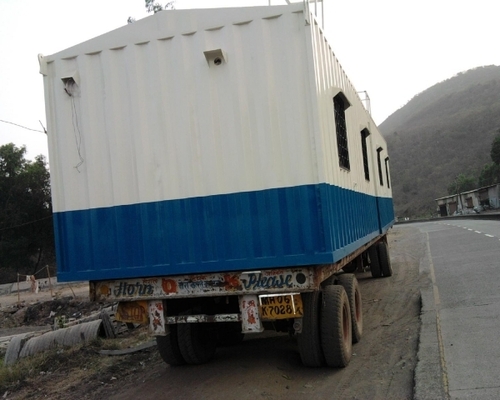 Mobile Office Cabin - Steel, Variable Dimensions, High Insulation | Durable Build, Easy Assembly, Spacious Interior, Portable Design