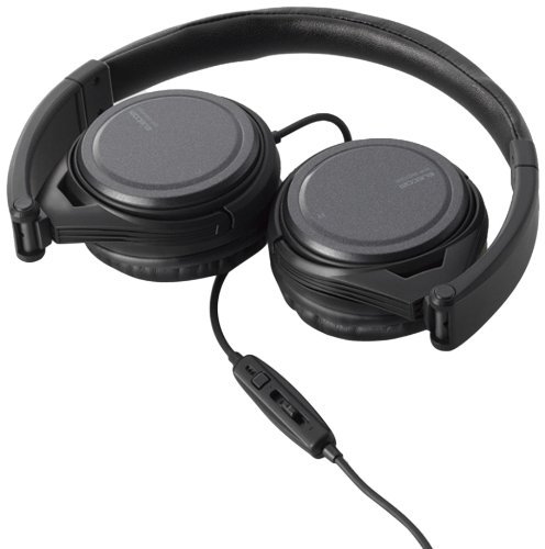 Elecom EHP-SMOH300BK Over-Ear Headphone with Mic for Smartphone (Black)