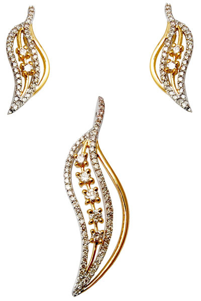 Hot Sale, Trendy Long Design Gold  Jewelry Pendent Diamond Clarity: Fl