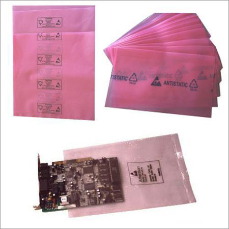 Transparent And Pink Ldpe Anti Static Bags