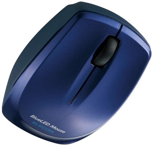 Elecom M-BL3BBBU 3 Buttons Wireless Mouse with Blue LED (Blue)