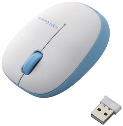Elecom M-BL5DBBU 3 Buttons Wireless Mouse with Blue LED (Blue)