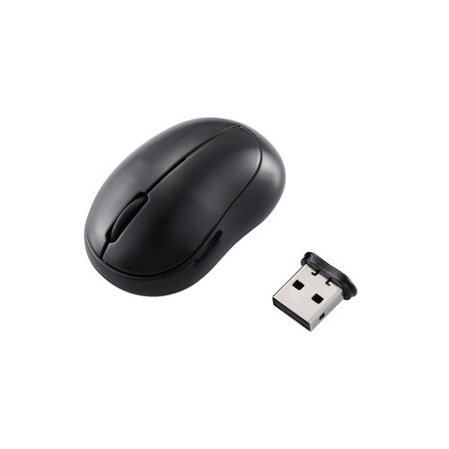 Elecom M-BM1DLBK 3 Buttons Baby Beans Wireless Laser Mouse (Black)