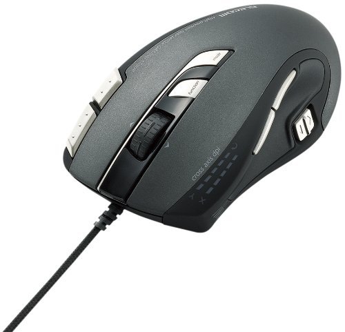 Elecom M-H1ULBK 7 Buttons Wired Gaming Laser Mouse (Black)