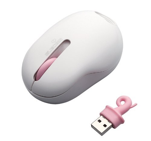 Elecom M-NE2DRE 3 Buttons Oppopet Pig Wireless Optical Mouse (Pink)