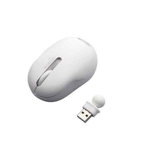 Elecom M-NE2DRH 3 Buttons Oppopet Rabit Wireless Optical Mouse (white) 