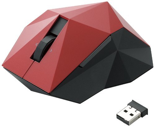 Elecom M-NE4DLRD 5 Buttons Orime Wireless Laser Mouse (Red)