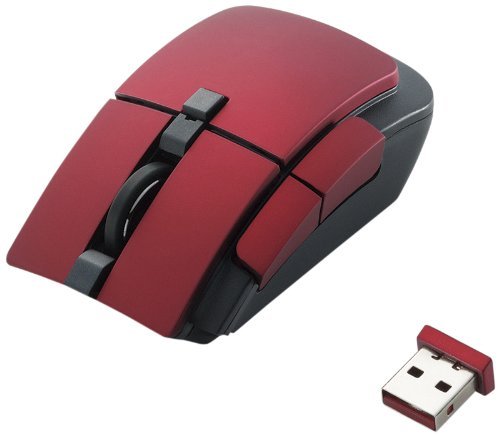 Elecom M-TG01DLRD 5 Buttons Ultimate Wireless Laser Mouse (Red)