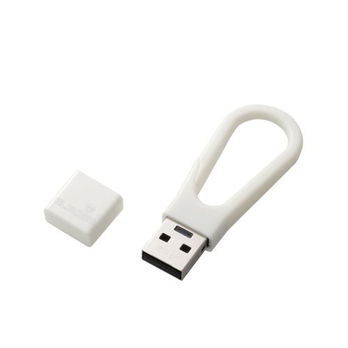 Elecom MF-HKU204G Data Hook 4GB Memory USB Drive (White)