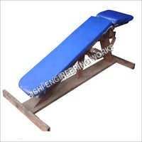 Abdominal Exercise Bench - Wood & Upholstery, 1500x600x450 Mm, Blue | Adjustable, Comfortable, Durable, Portable, Robust