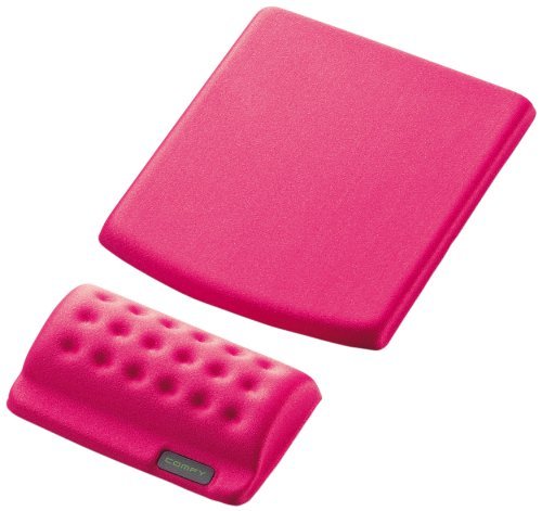 Elecom MP-114PN Comfy Mousepad with Separate Wrist Rest (Pink)