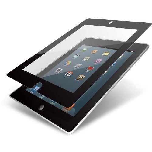 Elecom TB-A12FLBC iPad 2012 Oily Skin Resistant Zero-Bubble Protective Film (Black)