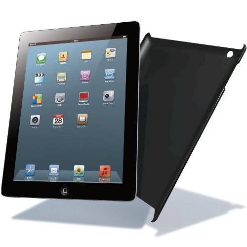 Elecom TB-A12PVBK Shell Cover for iPad 2012 (Black) 
