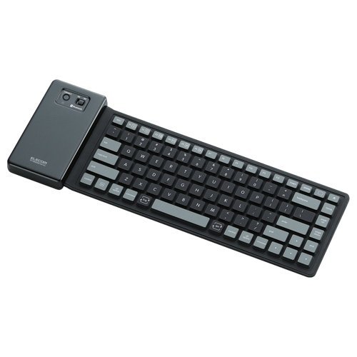 ELECOM TK-FBS035EBK Wireless Silicone Keyboard with English Layout for iPhone 4/4S (Black) 