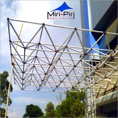 White Portable Space Frame Structures