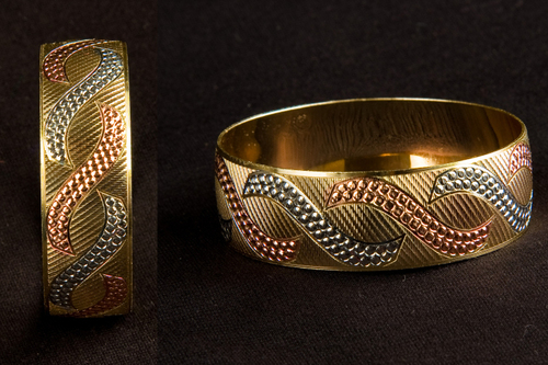 Diamond Cut Bangle