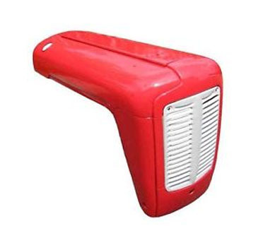 HOOD - FRP, Variable Dimensions, Red | Durable, Weatherproof, Lightweight, UV Resistant, Easy Installation, Glossy Finish, 1 Year Warranty