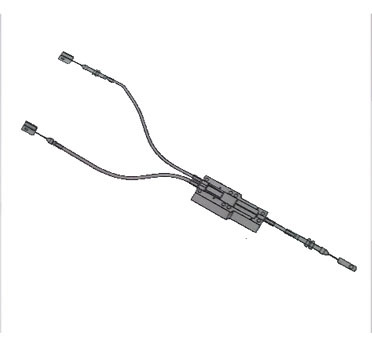Throttle Control Cable - Steel Wire, 2mm Diameter, 100cm Length | Dual Connector, Precise Control, Durable Design, Smooth Operation