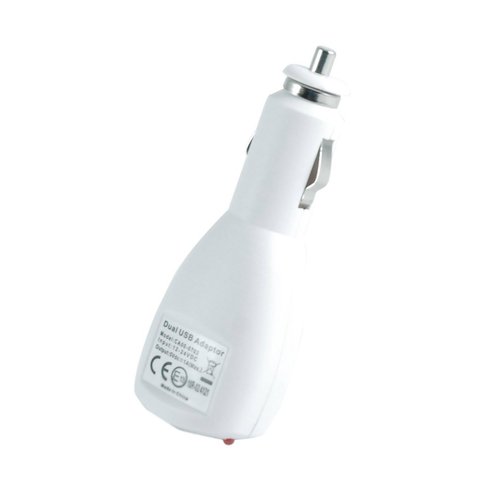  Capdase CA00-0702 Dual USB Car Charger for Apple iPhone 4/4S/iPod(White) 