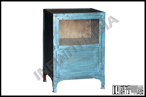 Painted Antique Bed Side Table
