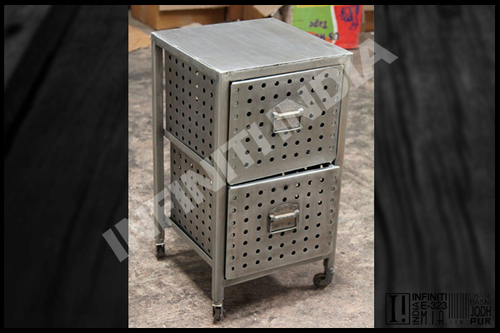 Antique Bedside Cabinets - Stainless Steel, Square Shape, 3-5 Kilograms | Durable, Seamless Finish, Sturdy Build