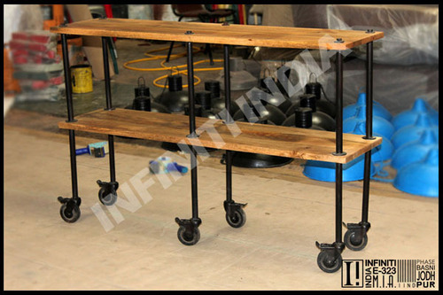 Polished Vintage Industrial Bookshelf