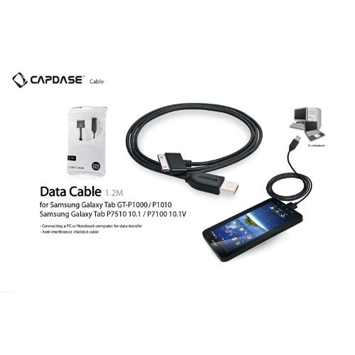 Capdase Data Cable HCSGP1000-0601 for Tab P7510 (Black)