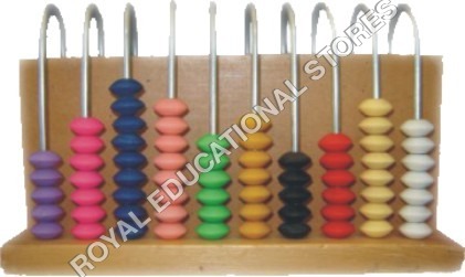 RM-4 - Wood and Plastic, 10x15 cm, Multicolor | 100 Beads, Early Learning, Math Skills, Counting Aid