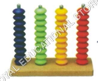RM-6 - Wood and Plastic, 10x5x2 cm, Multicolored | Early Learning, Counting Aid, Color Coded, Durable, Easy to Use