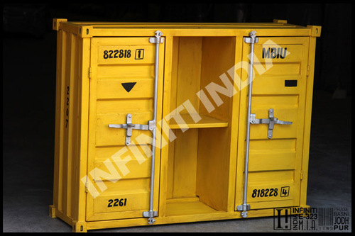 Polished Vintage Industrial Sideboard
