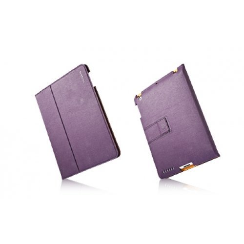 Capdase Folder Case Folio Canvas FCAPIPAD3-P357 for iPad 2, 3 (Purple)