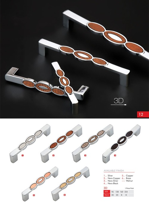 3D 1 - Stainless Steel Oval Handle, Chrome Finish | Durable, Corrosion Resistant, Easy Install, Strong Grip