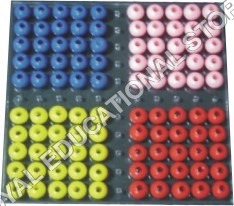 RM-73 - Plastic, 15x15 cm, Four Colors | Counting Aid, Color Coded, Educational Math Tool