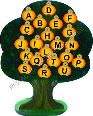 EDUCATIONAL ALPHABETS TREE-WOODEN